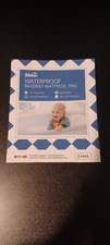 Biloban Waterproof Bassinet Size Mattress Pad 2 PK