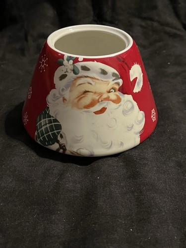 Weihnachtsmann Weihnachten Glas Kerzenschirm Topper