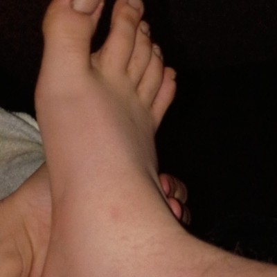 Color Photograph of Feet Close-Up, Single Piece Art Print, 1 Photo, Photography
