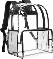 Clear Backpack Heavy Duty - Large Clear Backpacks for School See Through Bookbag