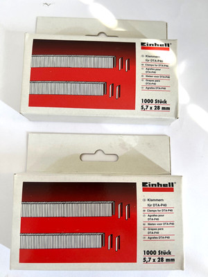 Einhell Druckluft-Tacker-Zubehör Klammern, 2000 Stk 5,7x28mm