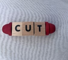 Wooden Reading Blocks Rotating Short Vowel Spelling Games Montessori Toys Gift