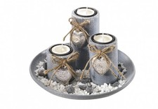 Teelicht Schale Set Kerzenhalter Tischdeko Wohnzimmer Deko Teelichthalter Teller