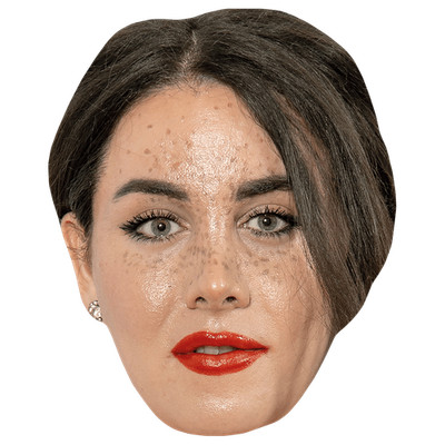 Charlie Craggs (Freckles) Promi Maske, flaches Kartengesicht, Kostüm Maske