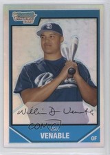 2007 Bowman Chrome Prospects Refractor 424/500 Will Venable #BC84 0c2