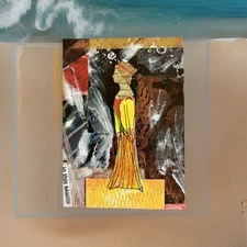 The Queen’s Journey - Original Collage Mixed Media Surrealism Mini Fine Art ACEO