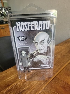 Super7 ReAction Figures  Nosferatu  black Halloween Series MOC  inkl. protector