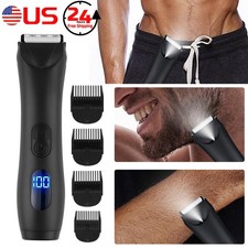 Groin Hair Trimmer for Men - Safe Ball Shaver, Replaceable Ceramic Blade Heads