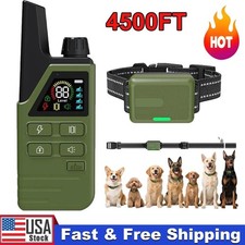 Dog Training Collar 4500FT with Remote Rechargeable Shock PET Waterproof Trainer