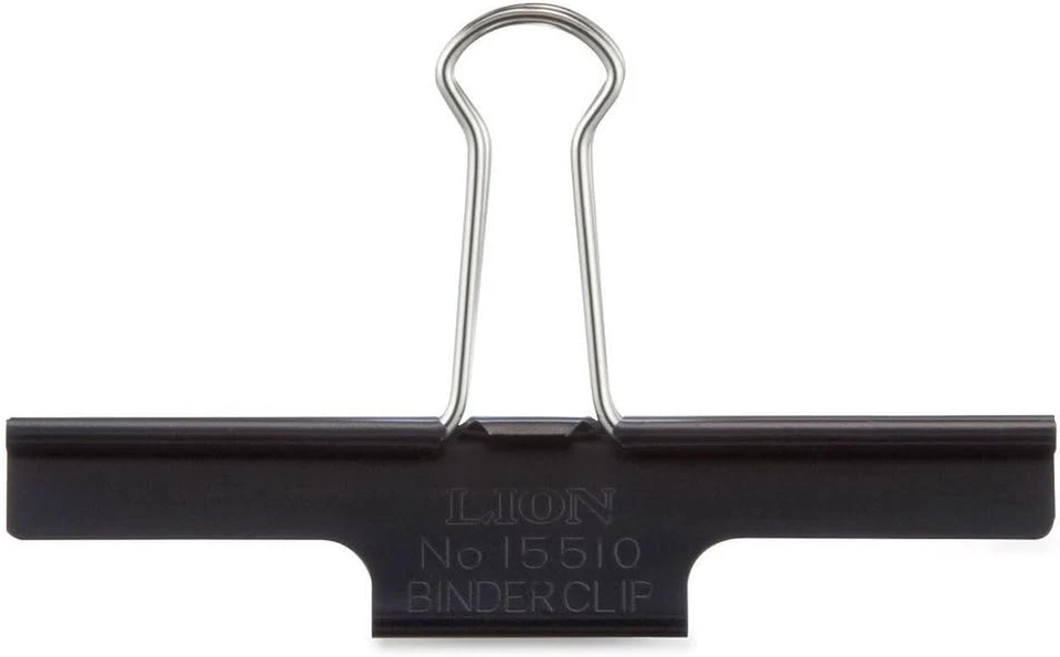 Grampos de fichário extragrandes pretos para 85 folhas de papel de escritório resistentes - Imagem 4 de 4