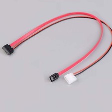 7 6 Pin slimline sata cable for slim latop SATA DVD /-RW Drive power cord to.t2