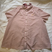 2XL WOMENS Vintage 1986 80s McDonald's Collectible Employee Uniform Shirt