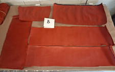 Leather pieces, used, red, "B"