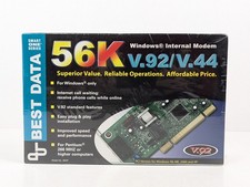 56K Windows Internal Modem V.92/V.44 56HP Best Data Smart Ones 2004 New