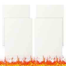 4 Pcs High Temperature Gasket Paper, Ceramic Fiber Material White