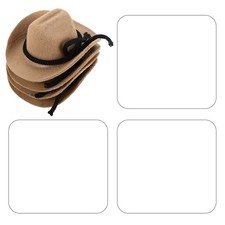 4 Pcs Miniature Craft Hats Tiny Hats For Doll Decoration Western Style