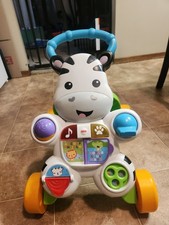 Andador de bebé Fisher-Price cebra multicolor con panel interactivo y ruedas