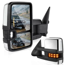 2Pc Tow Mirrors for 2003-2006 Chevy Silverado Sierra 1500/2500HD w/ Power Heated