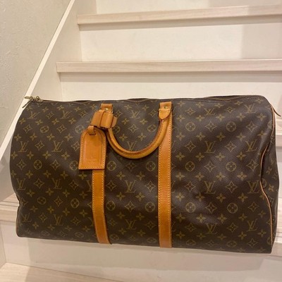 LOUIS VUITTON Monogram Keepall Bandouliere 55 M4141 Unisex Travel Bag