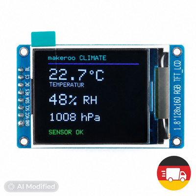 1,8 Zoll TFT Display IPS ST7735 128x160 SPI 8-Pin Modul für Arduino ESP32