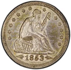 1853 Seated Liberty Quarter ~ Arrows and Rays ~ PCGS AU53 ~ Nice Original Coin!