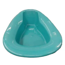 GMAX Stackable Bedpan 15 L x 11.4 W x 2.6 H Front x 4.6 H Back" Turquoise 1 Each