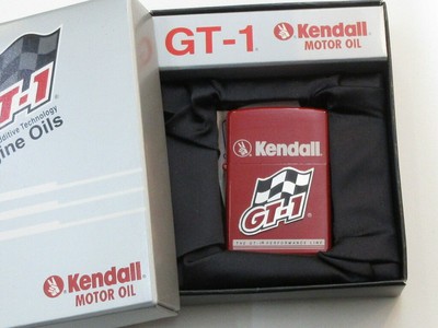 Zippo Feuerzeug Kendall MOTOR OIL GT-1 Badge Made in 2002 unbenutzt Import au...