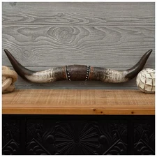 Medium Longhorn Western Wall Decor Mancave Garage Cowboy NEW