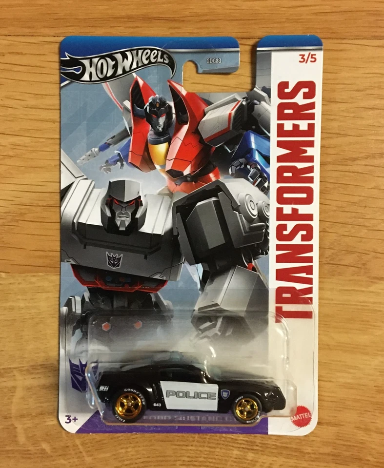 Hot Wheels TRANSFORMERS BARRICADE Ford Mustang GT Police SUPER CUSTOM Wheel Swap - Image 3 of 4