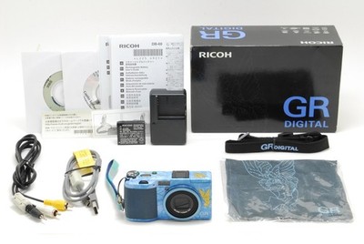  Rare![MINT] Ricoh GR Digital 1st Anniversary Angel Version blue 8.1 MP Camera