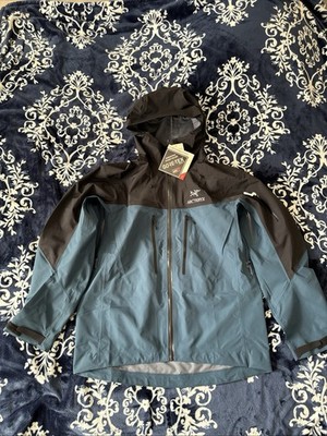 Arc teryx Alpha SV Blue and Black Lodestar Waterproof Rain Ski Jacket Size XL