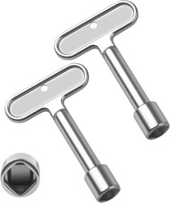 P1300-PART-13-KEY Boca de Incendio Llave de Grifo de Agua, 2 Llaves de Agua para Boca de Pared/S