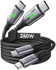 Kabel INIU USB C na USB C, szybkie ładowanie 240 W [6,6 stopy, 2-pak]