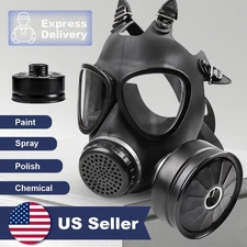 DYOB GAS MASK CBRN with NBC FILTER and BOTTLE/HOSE Full Face Respirator BrandNew