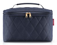 Reisenthel Rhombus Cosmetic Case Kosmetiktasche Midnight / Gold Dunkelblau Neu