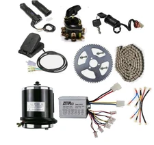 Complete 24V Electric Scooter/Mini Bike/Quad/Go-Kart Kit - 500W Motor, Contro...