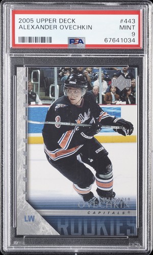2005 UPPER DECK #443 ALEXANDER OVECHKIN ROOKIE RC PSA 9