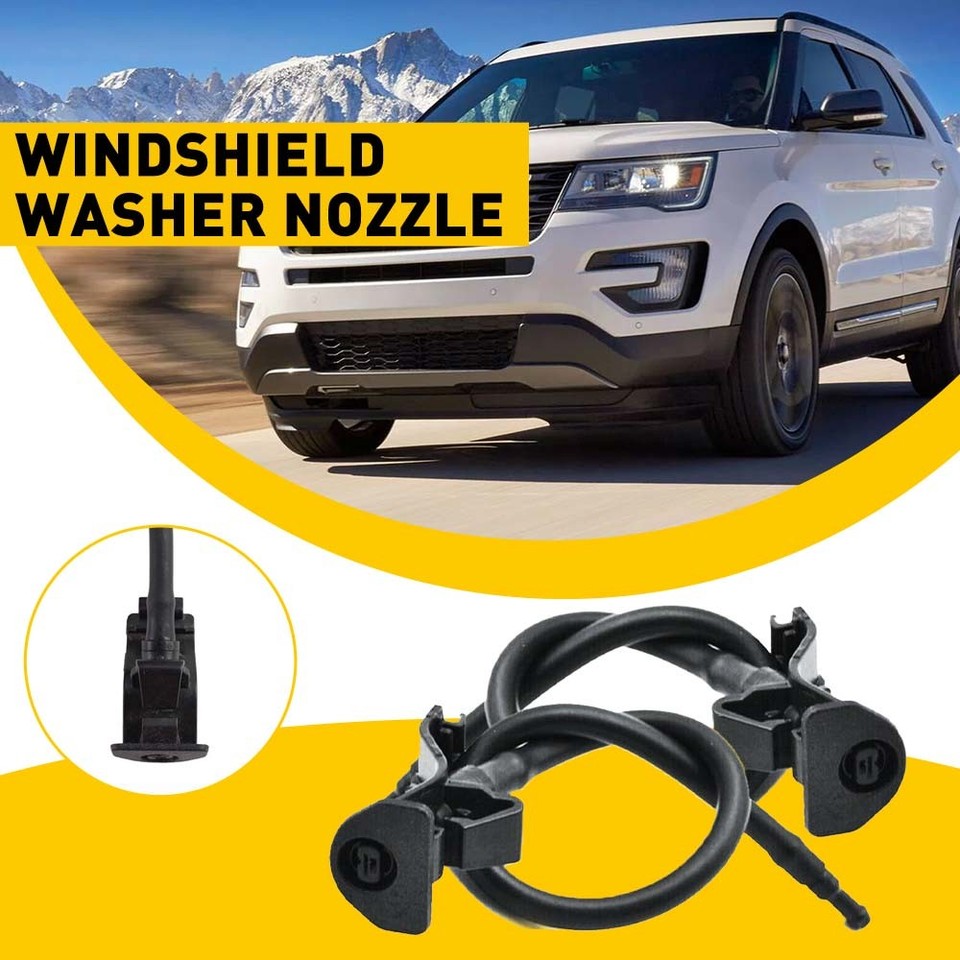 2x Wndsheld Wper Washer Jet Spray Nozzle for Ford 2011-2019 Festa