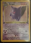 The Pokémon Company Fossil English Gengar 5/62 80 HP Holo Rare 1st Edition