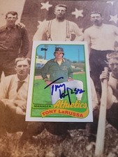 Tony LaRussa Signed Autographed Baseball Card All Star HOF 