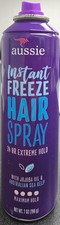 Aussie Instant Freeze Hairspray 7oz 24 hour Extreme Hold - No cap