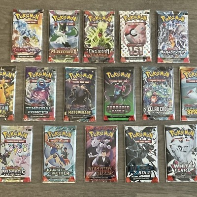 Pokémon Scarlet & Violet Era Sealed Boosters | 16 Pack Complete Collection