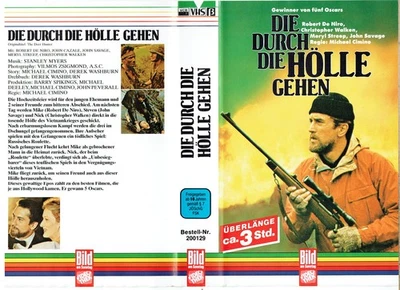 (VHS)  Videokassette - Die durch die Hölle gehen - Robert de Niro, C. Walken - Bild 1 von 3