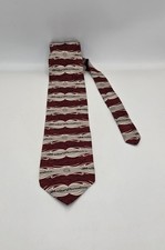 Vintage 2005 Harley Davidson by Ralph Marlin Neck Tie Red Silk Made In USA