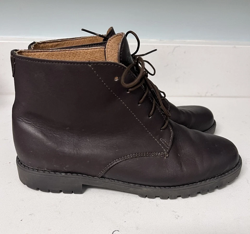 Eddie Bauer Botas al Tobillo Chukka de Cuero Marrón con Cordones para Mujer Talla 8 Senderismo Usadas en Excelente Condición Foto 4 de 4