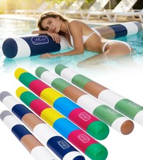 6 Pack Inflatable Pool Noodles, 61 Inch Heavy Duty PVC Pool Floats for Adults