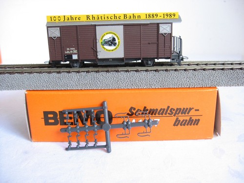 WK215* BEMO H0m 22561 Ged. Güterwagen RhB 100 Jahre OVP | Zustand: Gebraucht