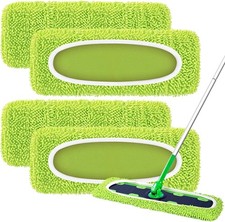4 Pack Reusable X-Large Mop Pads Compatible with Swiffer Sweeper XL, Microfiber