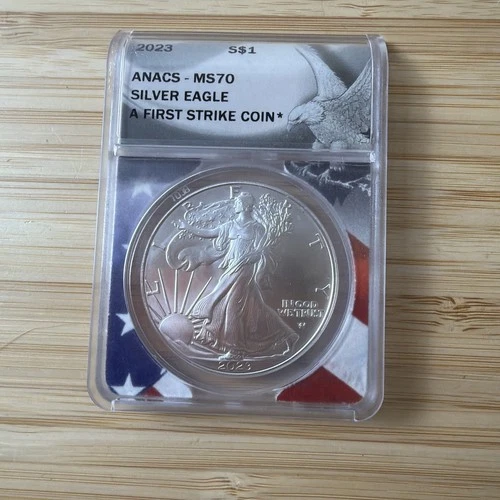 2023 US Silver Eagle $1 ANACS MS70 First Strike Coin