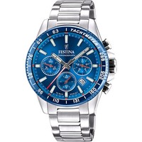Festina Chronograph F20560-3 Blau Edelstahlband 45 Mm